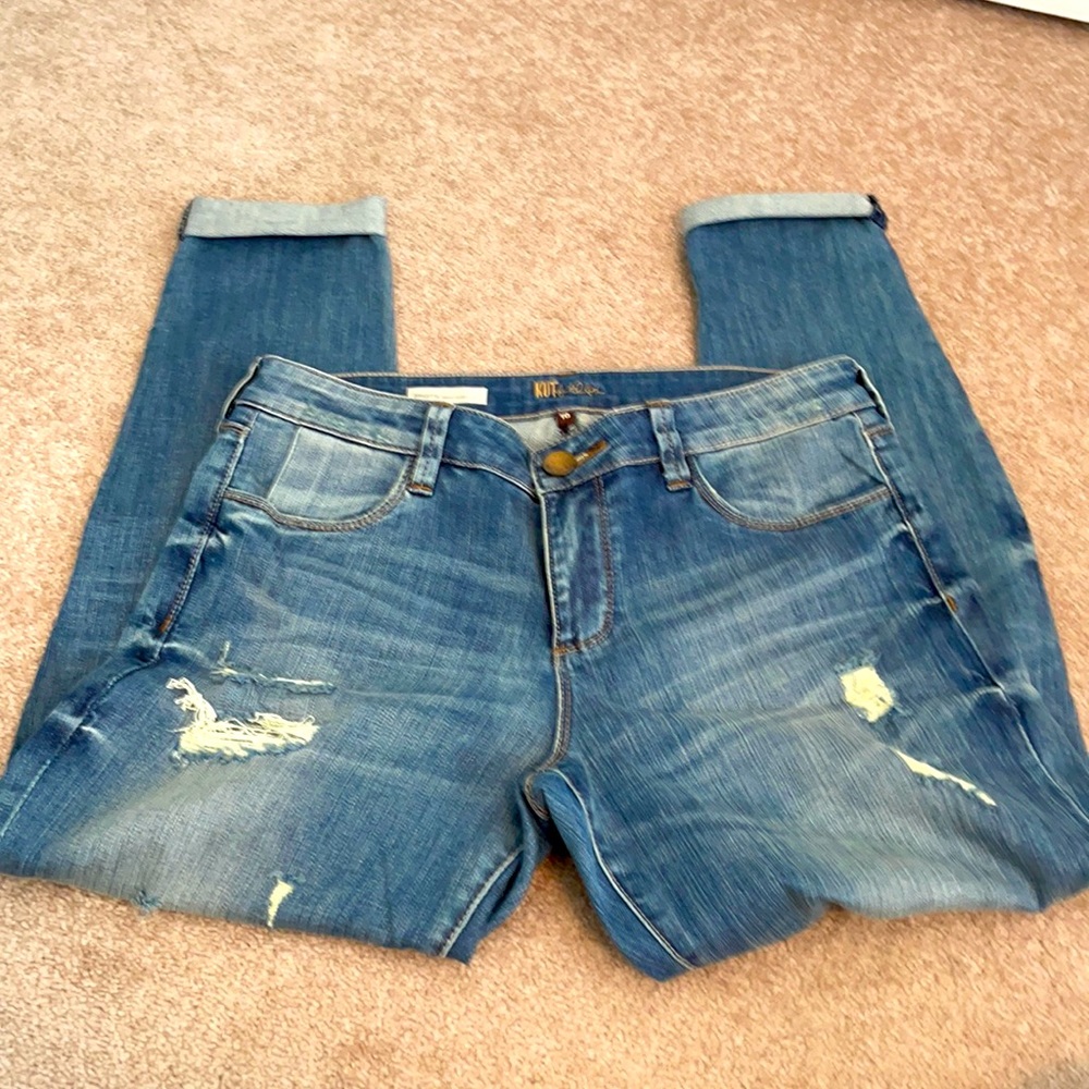 EUC. Kut from the Kloth Brigitte ankle skinny jeans size 10